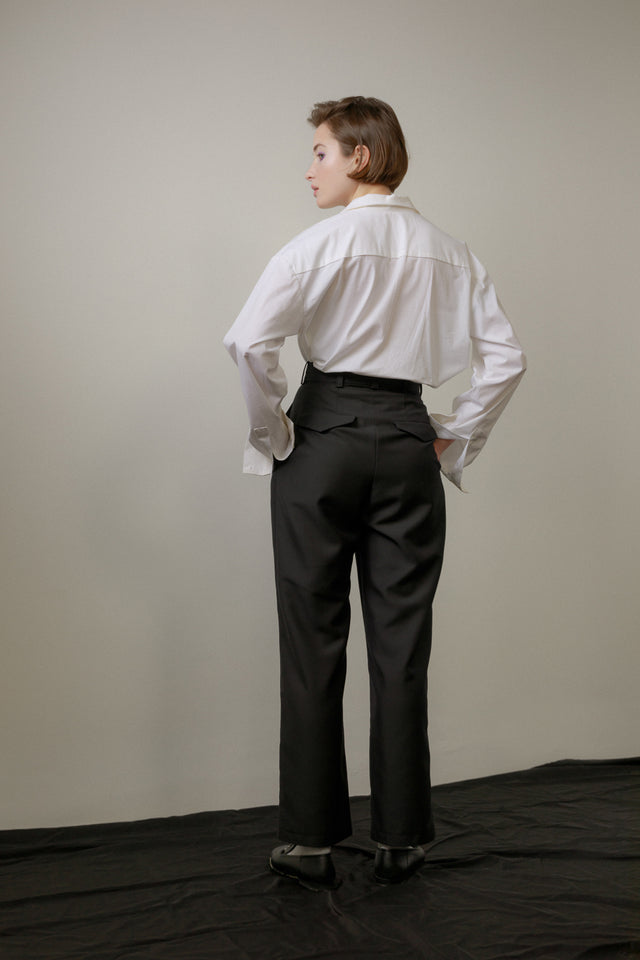 Tailored pleated trousers