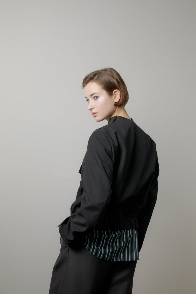 Striped Wool Jacket