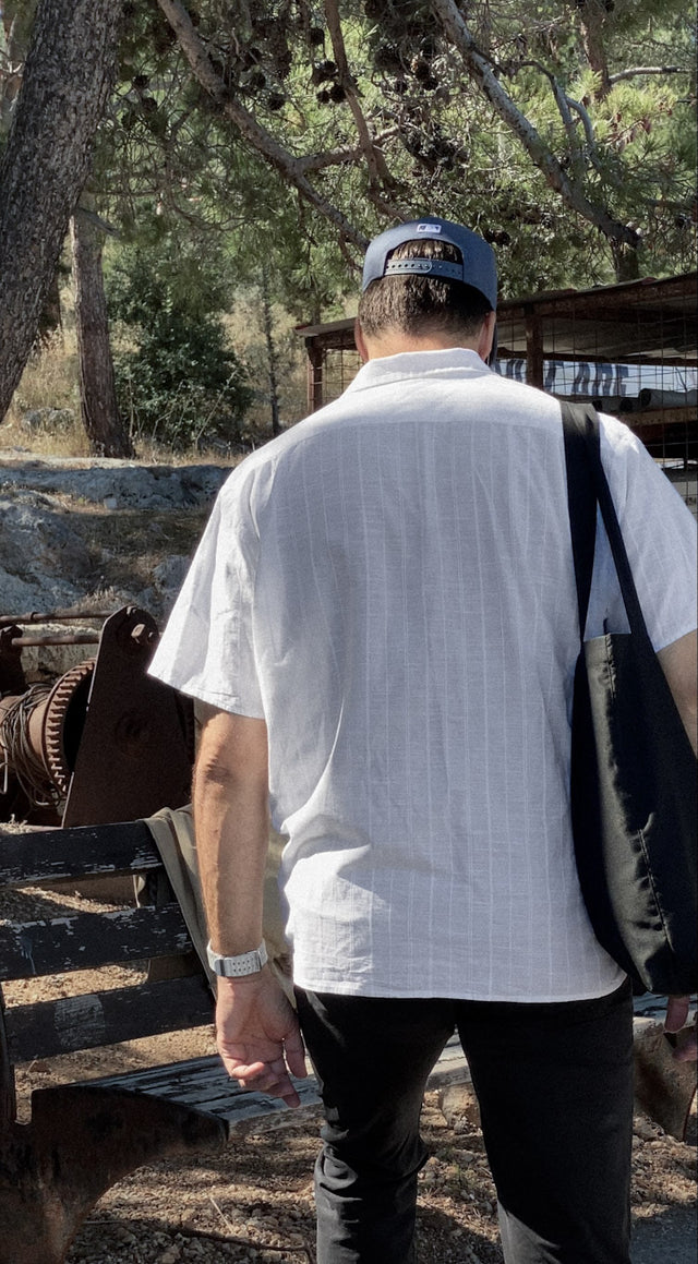 The Victor Shirt - White Stripe